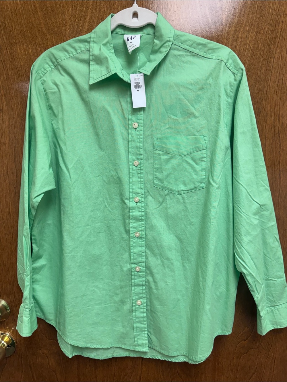 GAP Mint Green Button-Up Big Shirt- NWT